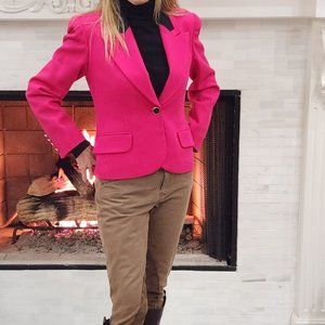 JONES NEW YORK JACKET, WORSTED WOOL, FULLY LINED, MADE IN USA, SIZE 4 PETITE